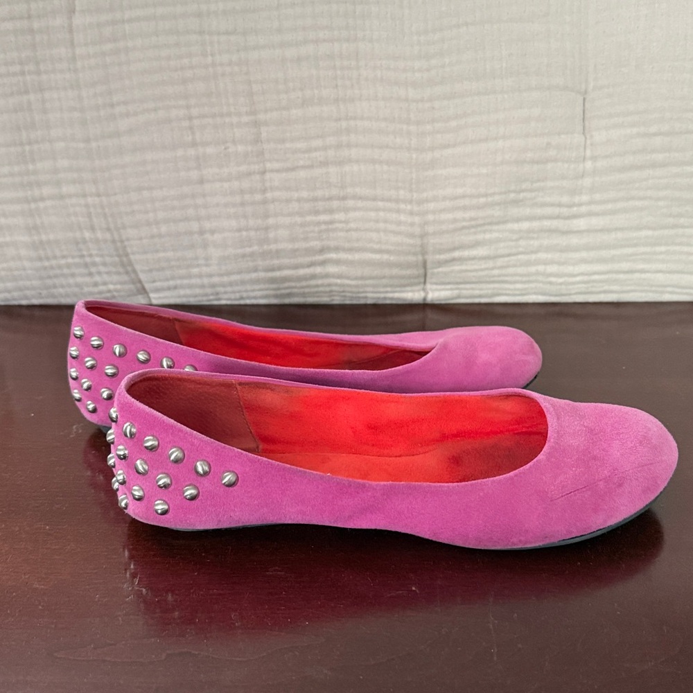 Jessica Simpson Pink Studded Ballet Flats